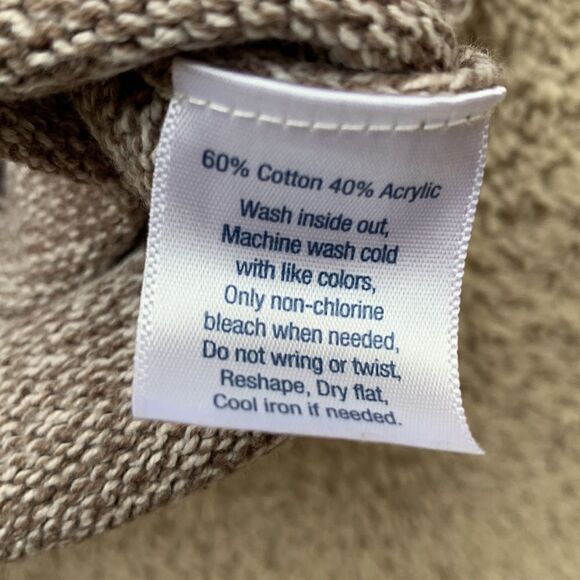 Vintage Brown Sweater Men's XL Quarter pullover y2k tailgate‎ outdoor grunge - Picture 8 of 8